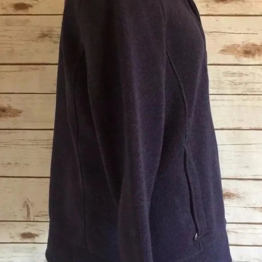 LANDSEND Women Long Sleeve Zip-Up Collared Blue Jacket Size 10/12 M/P - Picture 4 of 12